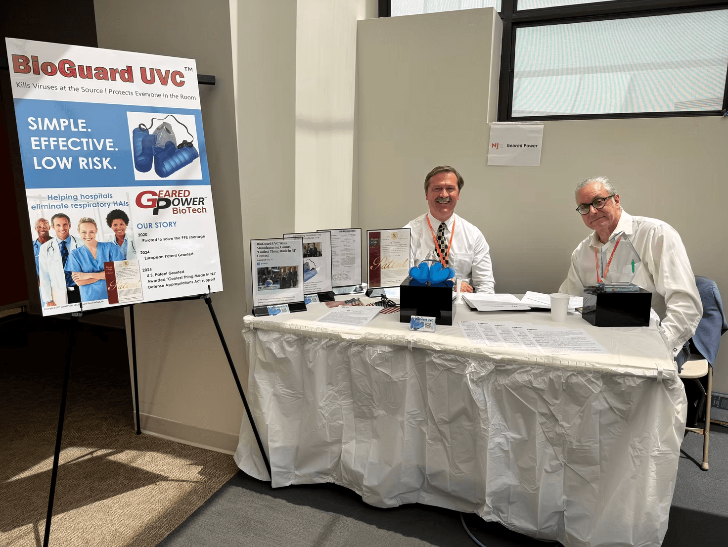 BioGuard UVC booth at the NJx Venture Summit